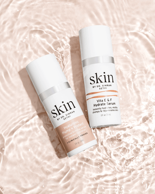 Hyaluronic Pump+Protect and Vita E&F Hydrate System - SKIN by Dr. Simran Sethi